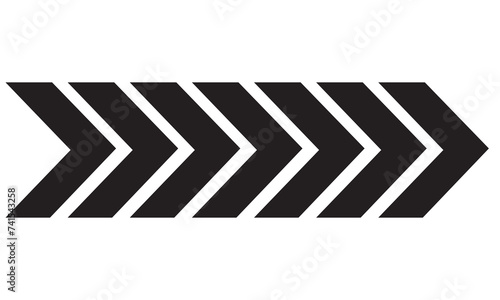 Arrow icon. Set black arrows symbols. Blend effect. Vector isolated on white background