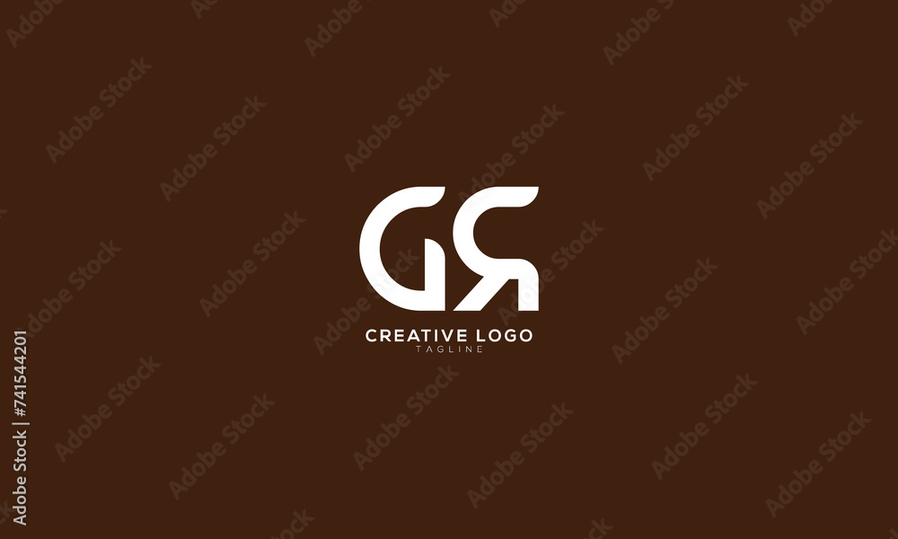 GR Abstract initial monogram letter alphabet logo design GR Abstract initial monogram letter alphabet logo design