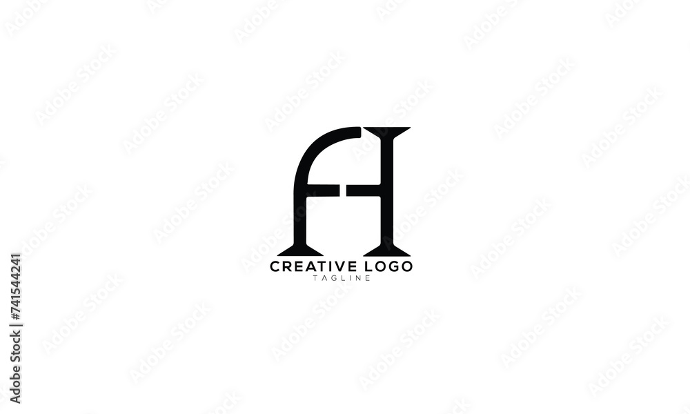 FH Abstract initial monogram letter alphabet logo design FH Abstract initial monogram letter alphabet logo design