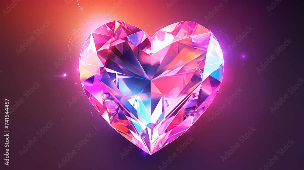 Crystal background, shiny gemstones