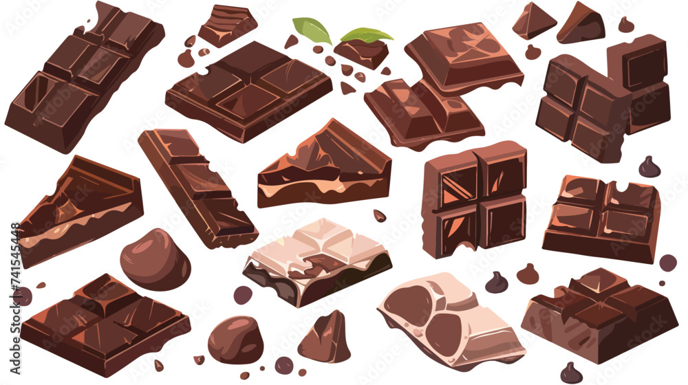 Chocolate isolated vector style illustration isol