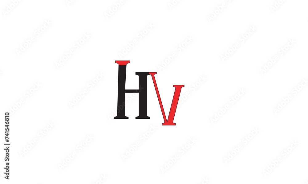 HV, VH, V , H , Abstract Letters Logo Monogram HV, VH, V , H , Abstract Letters Logo Monogram