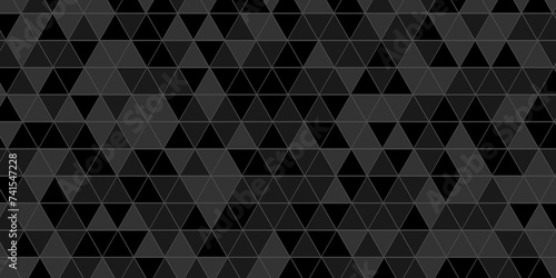 Modern geometric carve cube vector seamless technology black and gray angular background. Abstract geometric pattern gray Polygon Mosaic triangle Background, business and corporate background.