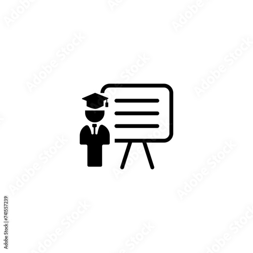 Simple Set of Business Presentation Related Vector Line Icons. Higher Education icons set. Back to school. Business college education icons vector.
