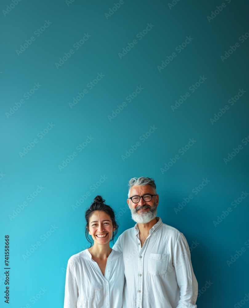 Elderly multiracial couple man and woman happy smiling together, people married - love concept romantic relationship positive emotions Elderly multiracial couple man and woman happy smiling together, people married - love concept romantic relationship positive emotions