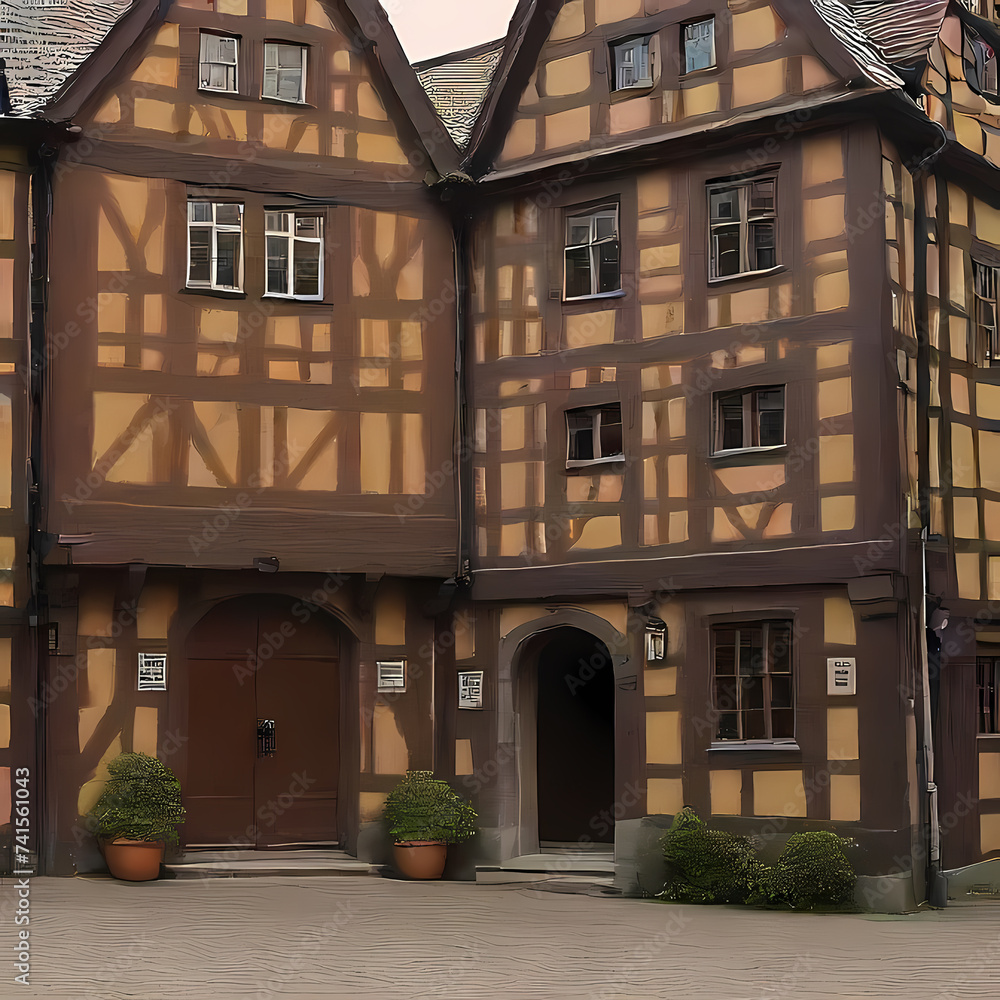 Fototapeta premium Half-timbered Houses