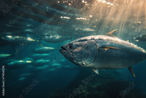 tuna fish underwater 6k --ar 3:2 --v 6 Job ID: d7e41aa5-f0c8-41f7-a9e9-1623f7174feb