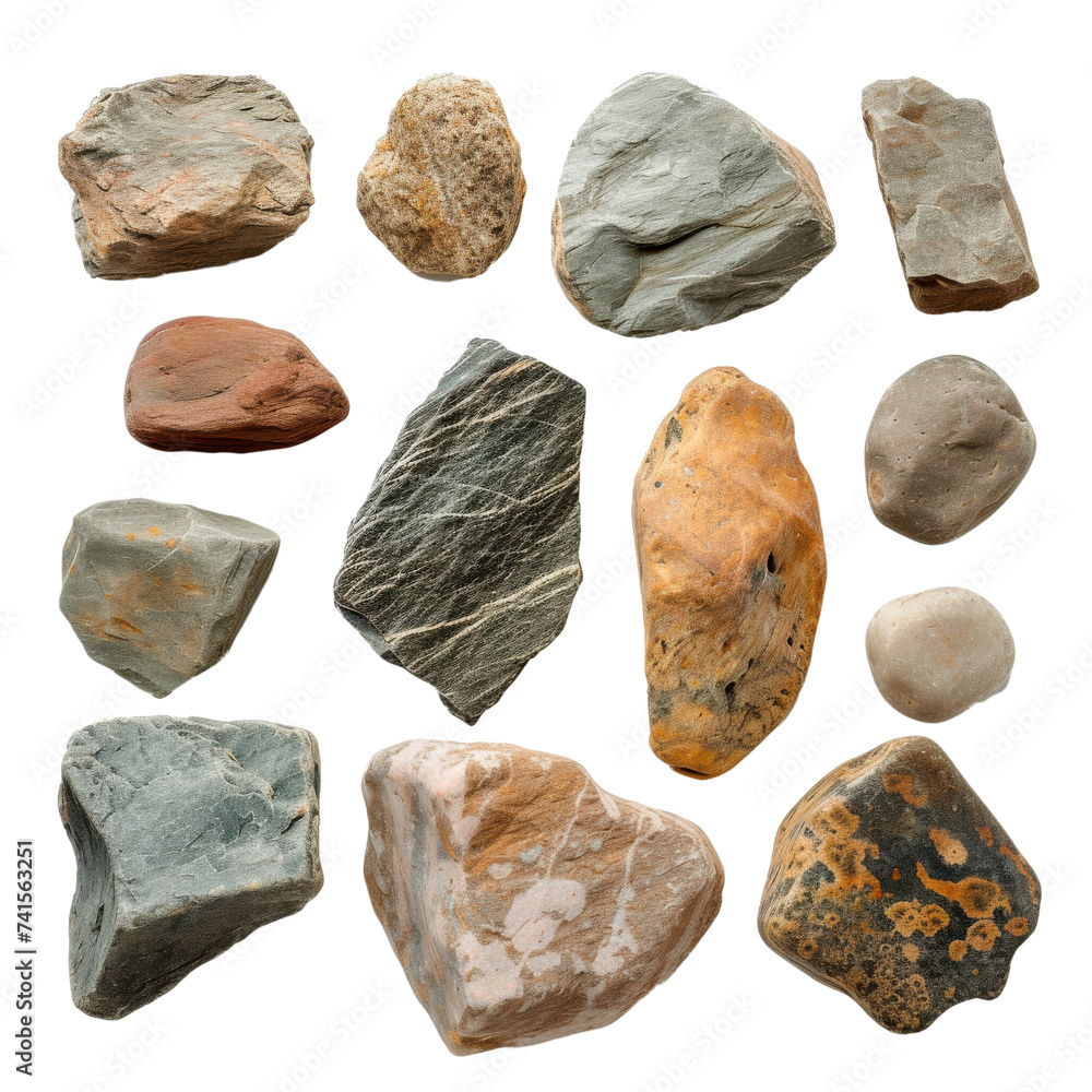 Assorted Rocks on White Surface Assorted Rocks on White Surface