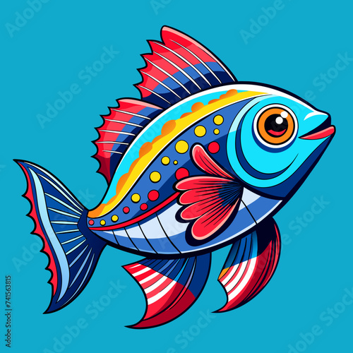 Fish animal sea pet vector illustration cartoon pretty cute perfect beautiful amazing
