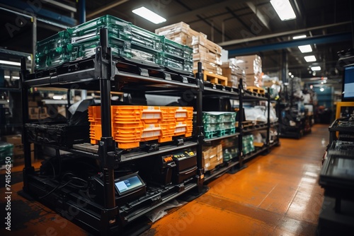 Precision-engineered and equipped with cutting-edge technology, this high-tech warehouse sets the standard for organized and efficient storage solutions