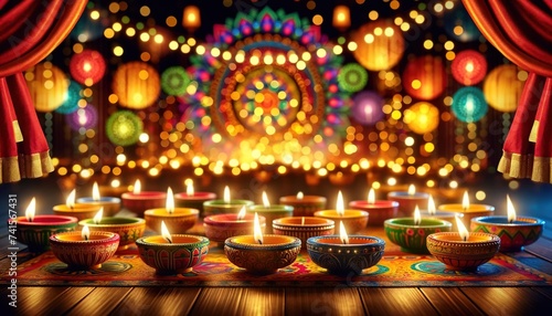 Diwali festival in India, lanterns