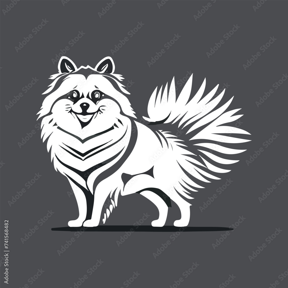 Vector squirrel logo vector icon design illustration Vector squirrel logo vector icon design illustration