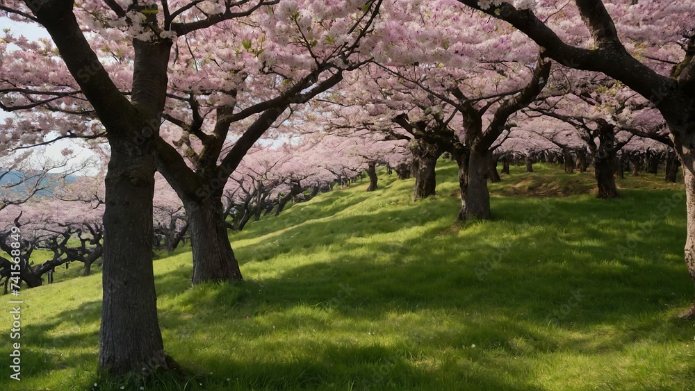Cerisier japonais en fleur Cerisier japonais en fleur