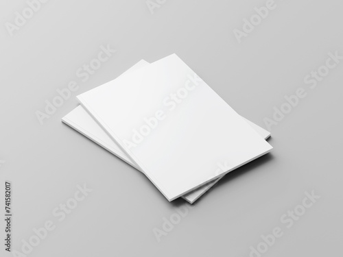 Perfect binding brochure mockup