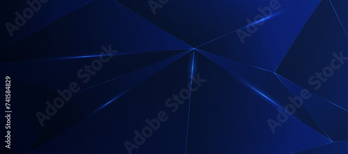 dark blue background polygon elegant blue light