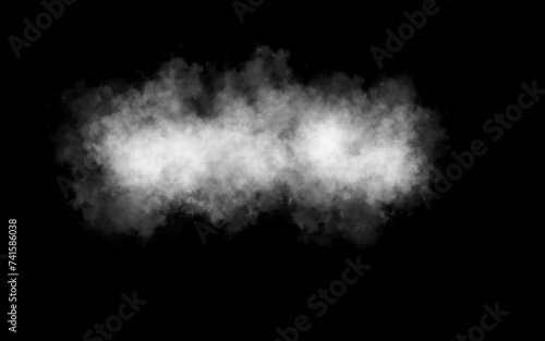 A white fluffy cloud. A thick fog. An accumulation of vapor or smoke