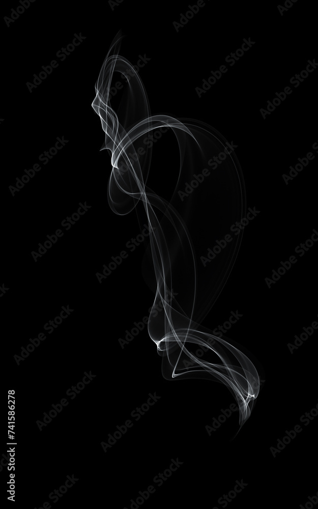 Clear smoke or vapor flowing upward. Clear smoke or vapor flowing upward.