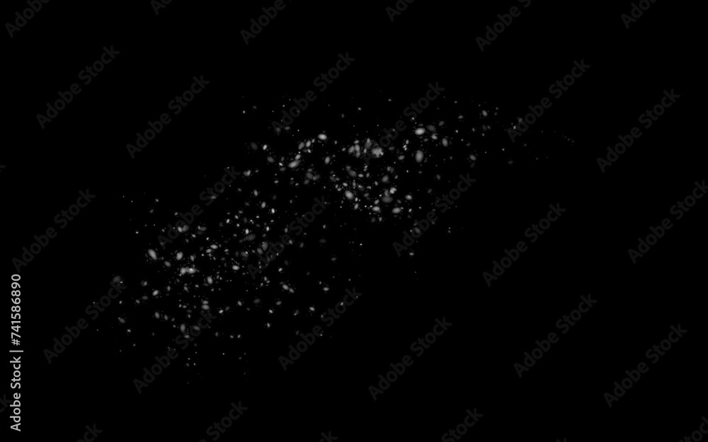Snowfall, white flakes of snow on transparent background. Snow blizzard Snowfall, white flakes of snow on transparent background. Snow blizzard
