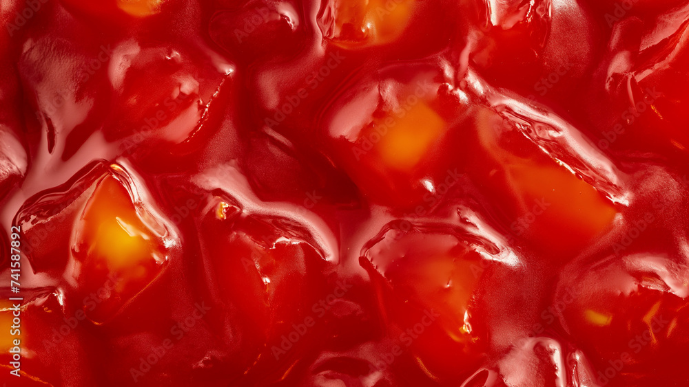 Texture: raspberry jam, food theme background. Freshly made strawberry jam texture Texture: raspberry jam, food theme background. Freshly made strawberry jam texture
