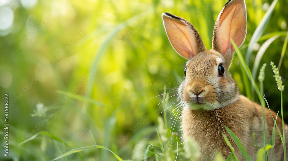 rabbit is looking out of the corner of the image in surprise rabbit is looking out of the corner of the image in surprise