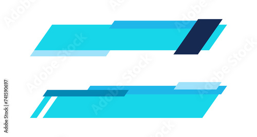 Vector Illustration Lower Third Template, banner bar screen broadcast