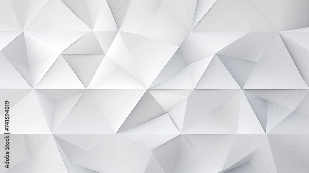 Abstract minimalist geometric triangle lowpoly mosaic pattern. White triangular abstract background. Abstract minimalist geometric triangle lowpoly mosaic pattern. White triangular abstract background.