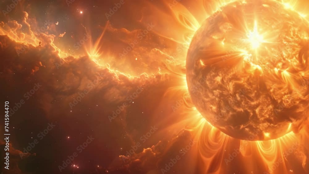Giant Sun Surrounded by Stars Giant Sun Surrounded by Stars