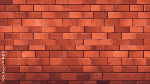 Abstract red brick wall texture. simple Vector art