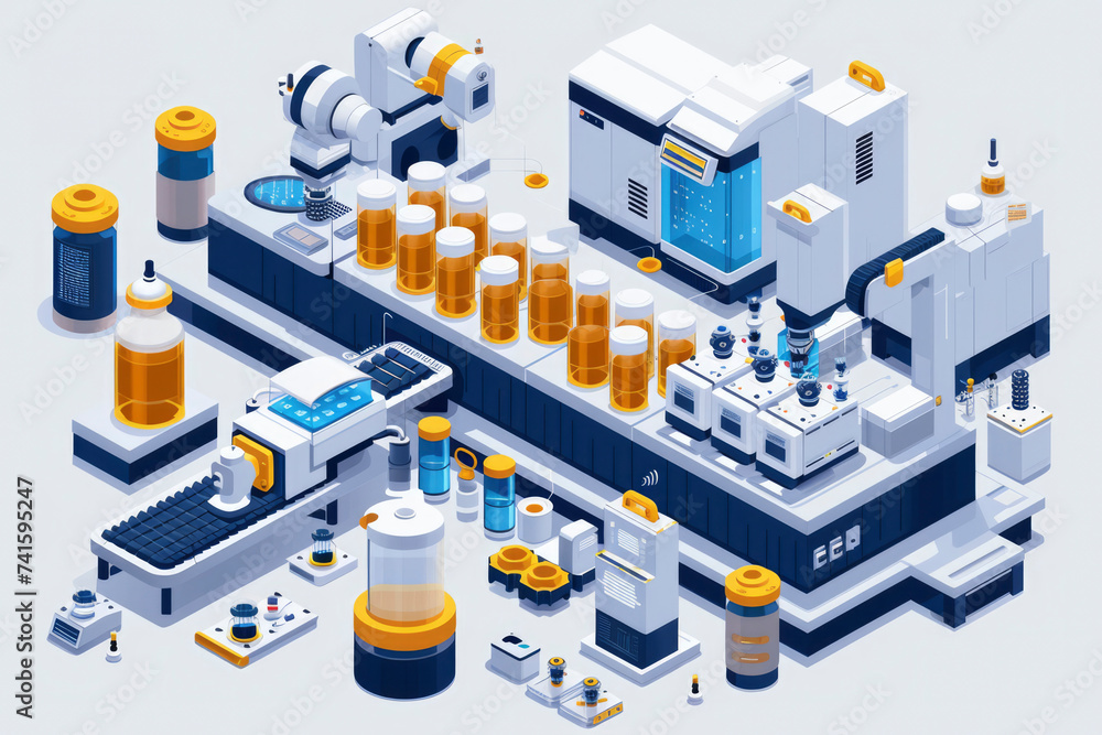 Automated Batch Processing: Robotics is utilized for precise mixing, reaction monitoring Automated Batch Processing: Robotics is utilized for precise mixing, reaction monitoring