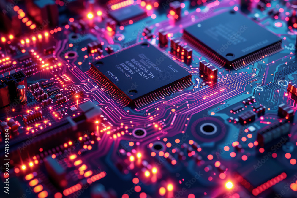 Close-ups of motherboards, circuit boards, microchips, and semiconductors Close-ups of motherboards, circuit boards, microchips, and semiconductors