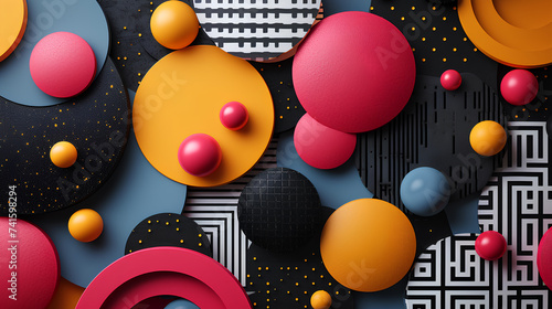 colorful circle shape background for desktop wallpapers and graphic designs