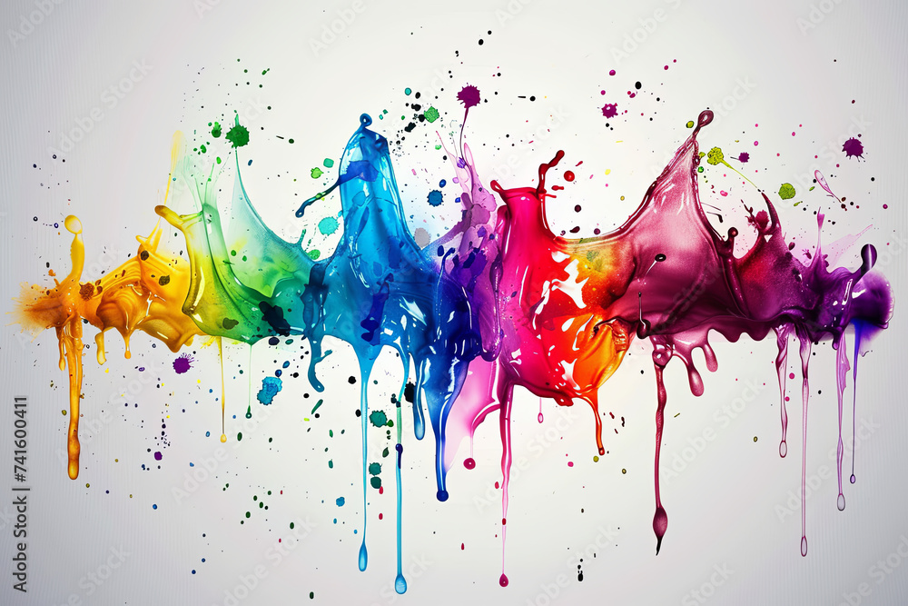 Fototapeta premium Abstract artistic watercolor splash background