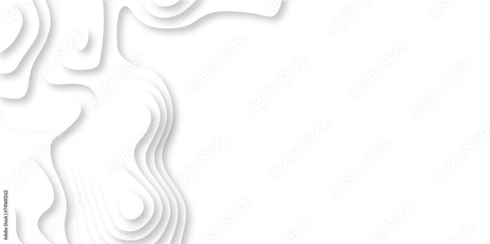 Gray and white wave Seamless abstract white papercut background 3d realistic design use for ads banner and advertising print design vector. 3d topography relief. Vector topographic illustration.
Gray and white wave Seamless abstract white papercut background 3d realistic design use for ads banner and advertising print design vector. 3d topography relief. Vector topographic illustration.
