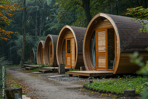 Mobile homes on camping site in Germany © Fabio