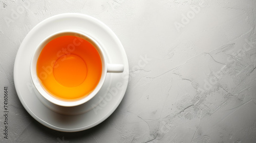 Begin your day refreshed: steam dances from a cup, carrying the invigorating aroma of tea.