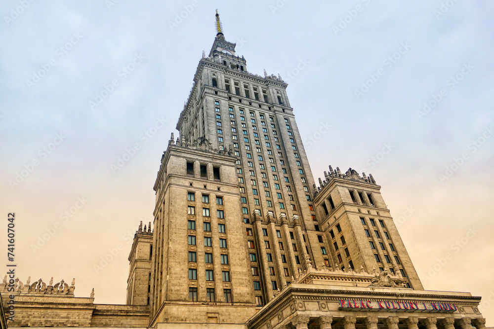 Palace of Culture and Science In Warsaw, Poland