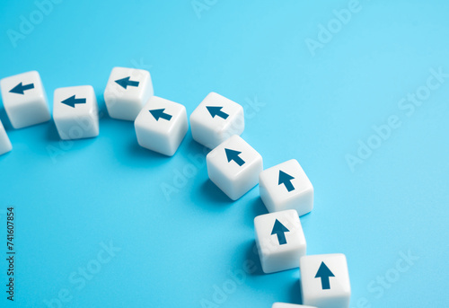 Wallpaper Mural The path forward follows the arrows. Purposefully move forward. Mind your own business. New opportunities. Progress movement. Motivation, self-development. Torontodigital.ca