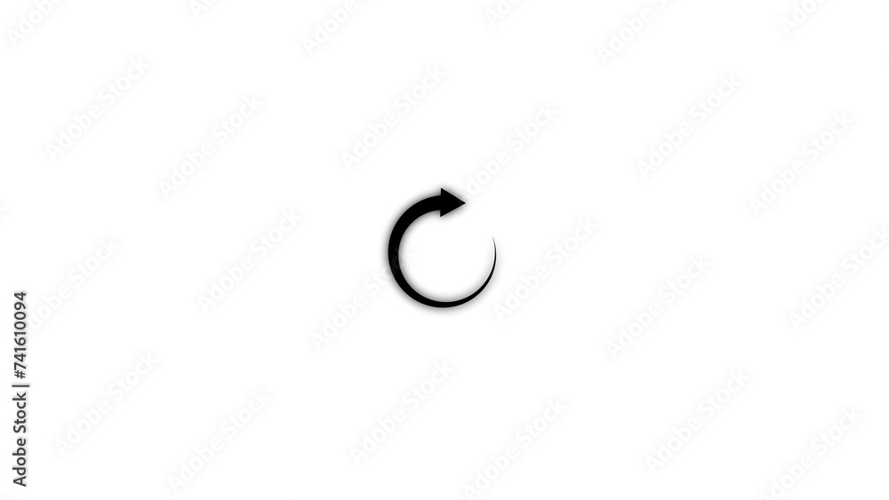 Reload icon animation . Rotating circular with arrows, Colorful Rotating Recycle or Cycle Symbol with one arrow Animation. Reload icon animation . Rotating circular with arrows, Colorful Rotating Recycle or Cycle Symbol with one arrow Animation.