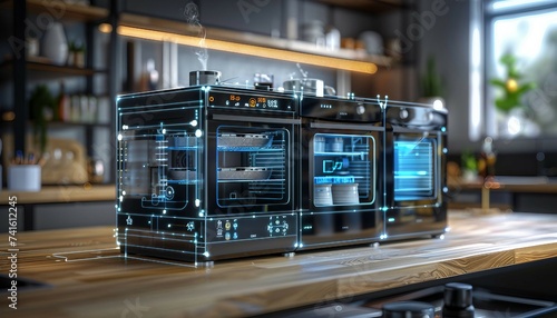 Predictive Maintenance for Home Appliances, predictive maintenance for home appliances with an image showing AI algorithms analyzing usage patterns and performance data to predict, AI