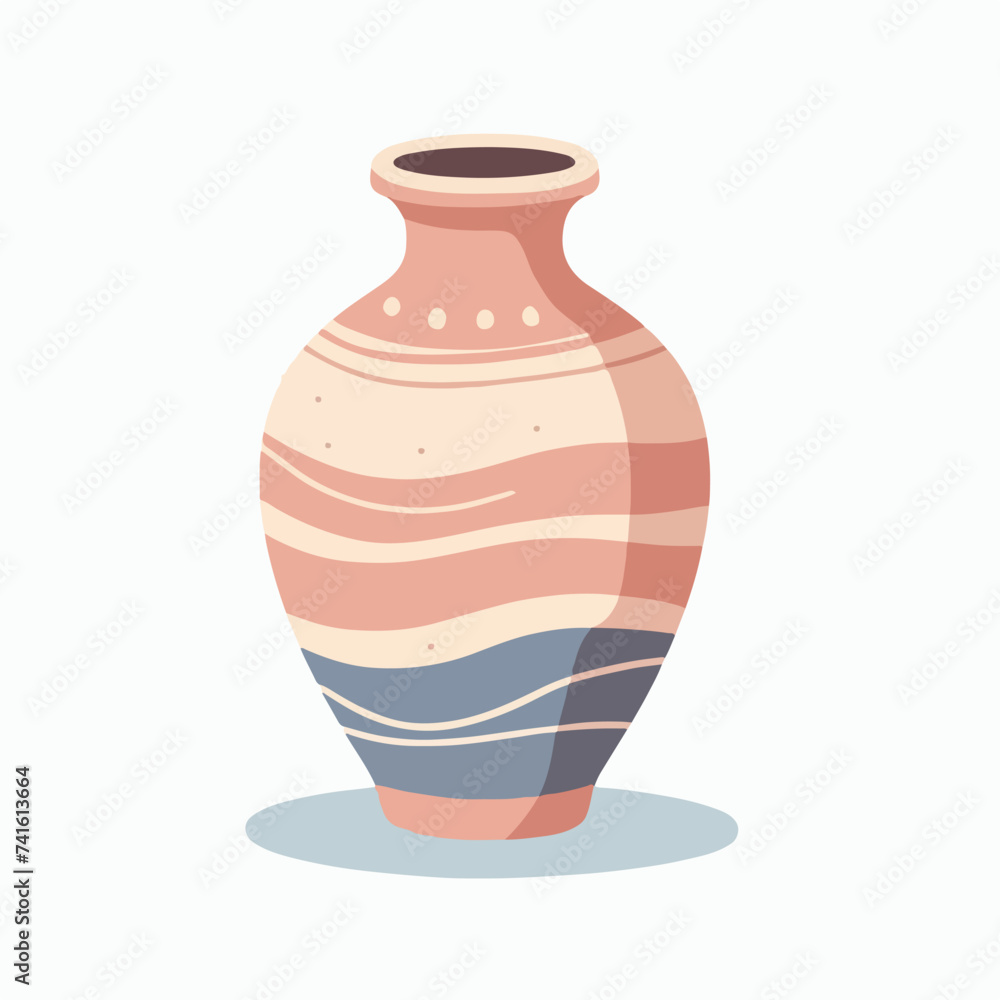 pottery vector illustration pastel color