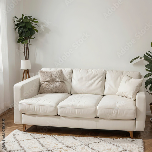 modern living room interior design with white sofa © APURBO