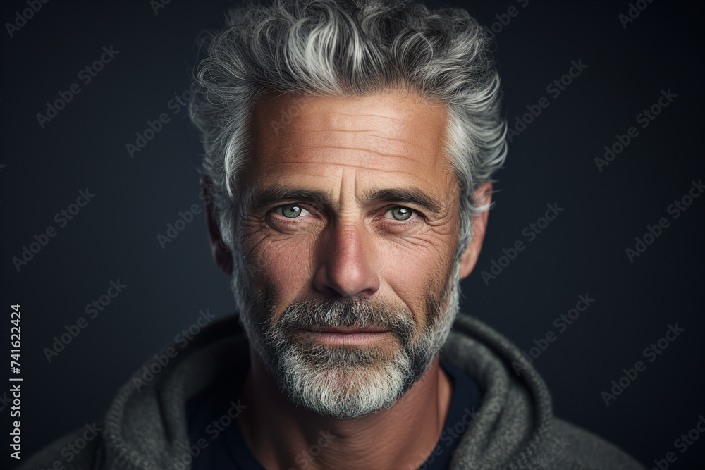 AI generated portrait of confident successful handsome businessman AI generated portrait of confident successful handsome businessman