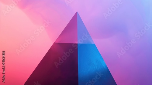 Modern Geometric Shapes with Vibrant Gradient Background abstract background