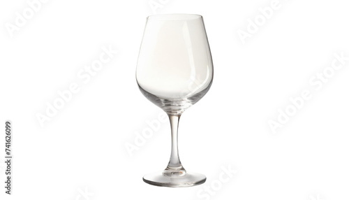 Wine glass isolated on a transparent background.