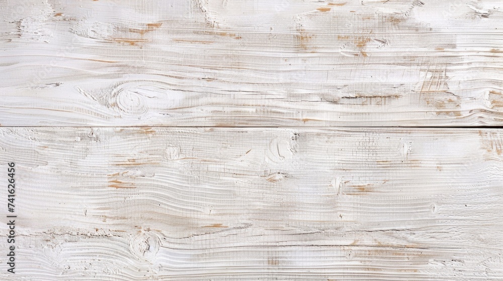 Fototapeta premium Whitewashed Wood Texture with Natural Lines and Knots - Rustic Background for Design