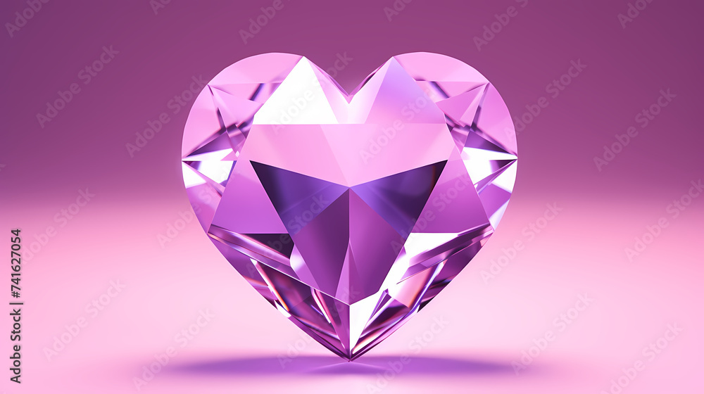 Crystal illustration with copy space, banner, flat lay, top view Crystal illustration with copy space, banner, flat lay, top view
