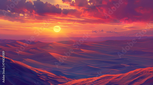Stunning landscape with vibrant sunset colors infused with the energetic vibes of nightcore music,
Beautiful sunset in sea sunsets over ocean horizon a fabulous sunset is reflected in the sea 