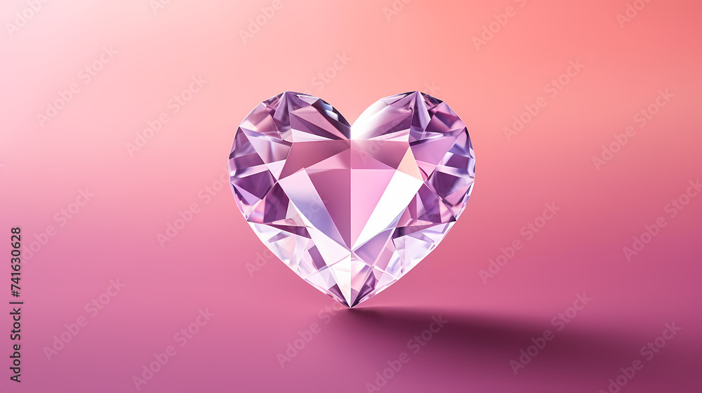 Crystal illustration with copy space, banner, flat lay, top view Crystal illustration with copy space, banner, flat lay, top view