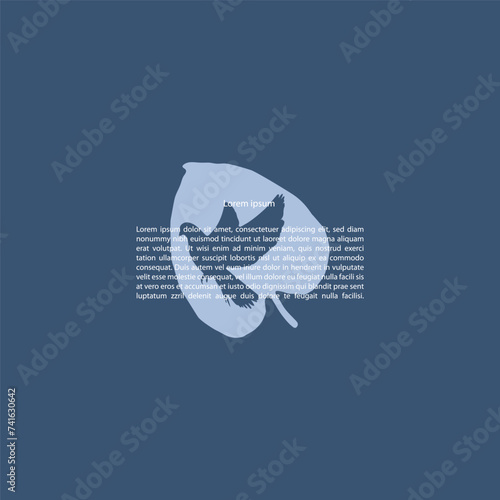 Classic, universal religious template. Blue decorative elements universal use