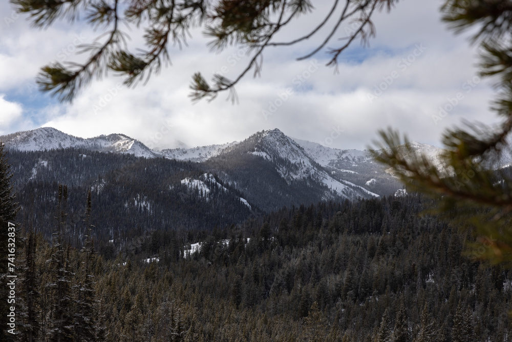 Mountain Range in Central Idaho near Ketchum, Sun Valley, Galena Mountain Range in Central Idaho near Ketchum, Sun Valley, Galena